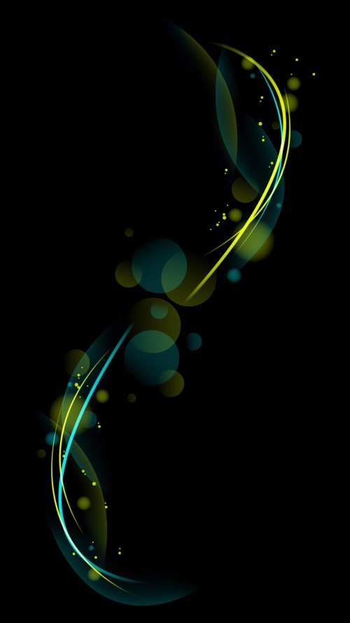 Glowing Neon Abstract Waves - Related StockWalls wallpaper