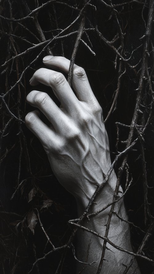 Hand Reaching Through Thorns - gothic Wallpaper