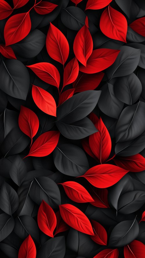 Red and Black Leaves - Related OpersCraft wallpaper
