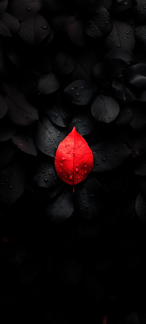 Vibrant Red Leaf - Related OpersCraft wallpaper