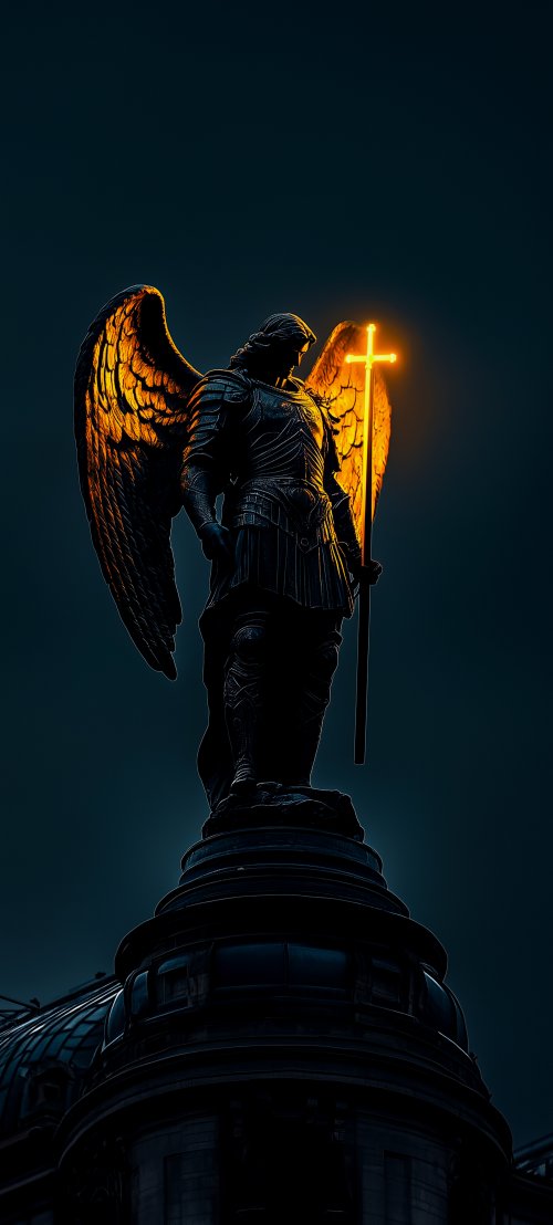 Glowing Angel Statue Wallpaper - Related StockWalls wallpaper