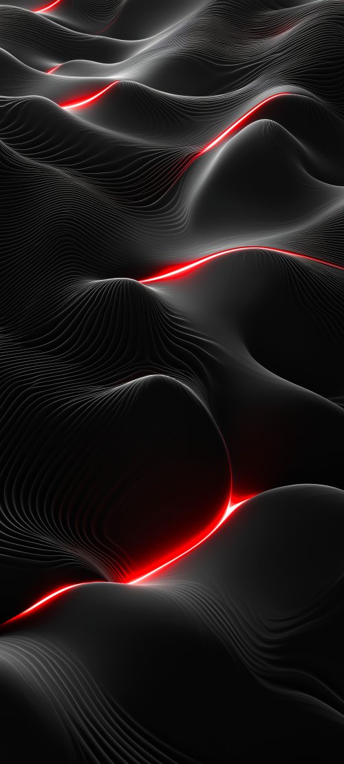 Abstract Red Neon Waves - Related OpersCraft wallpaper