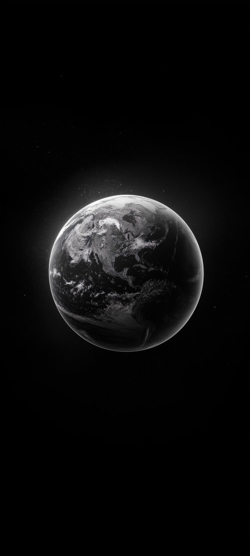 Monochrome Earth Planet View - Related OpersCraft wallpaper