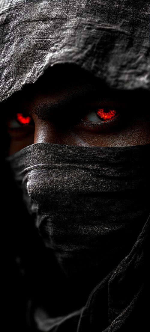 Glowing Red Eye Ninja