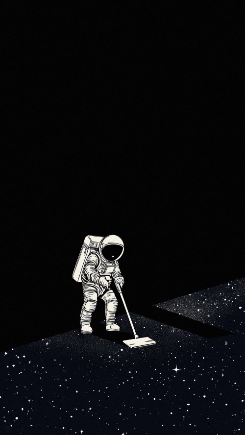 Astronaut Cleaning Outer Space - astronaut Wallpaper