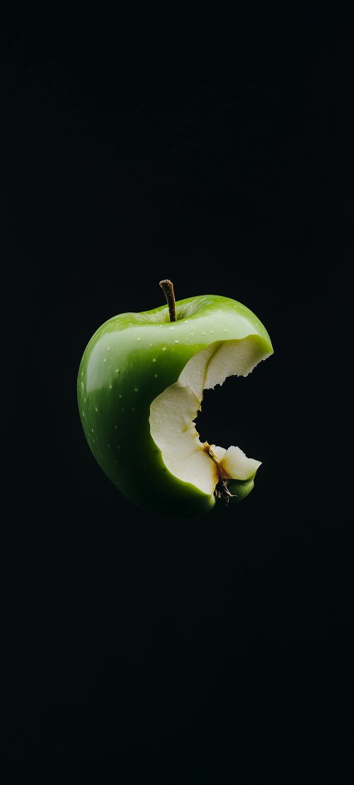 Bitten Green Apple