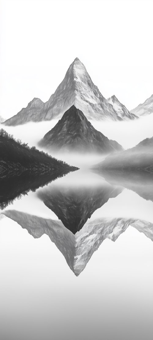 Misty Mountain Lake Reflection - Related OpersCraft wallpaper