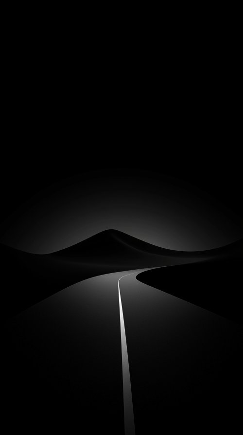 Minimalist Dark Road Landscape - Related StockWalls wallpaper