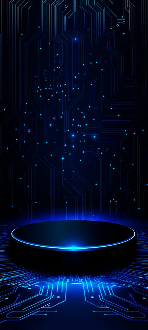 Neon Circuit Tech Podium - Related OpersCraft wallpaper