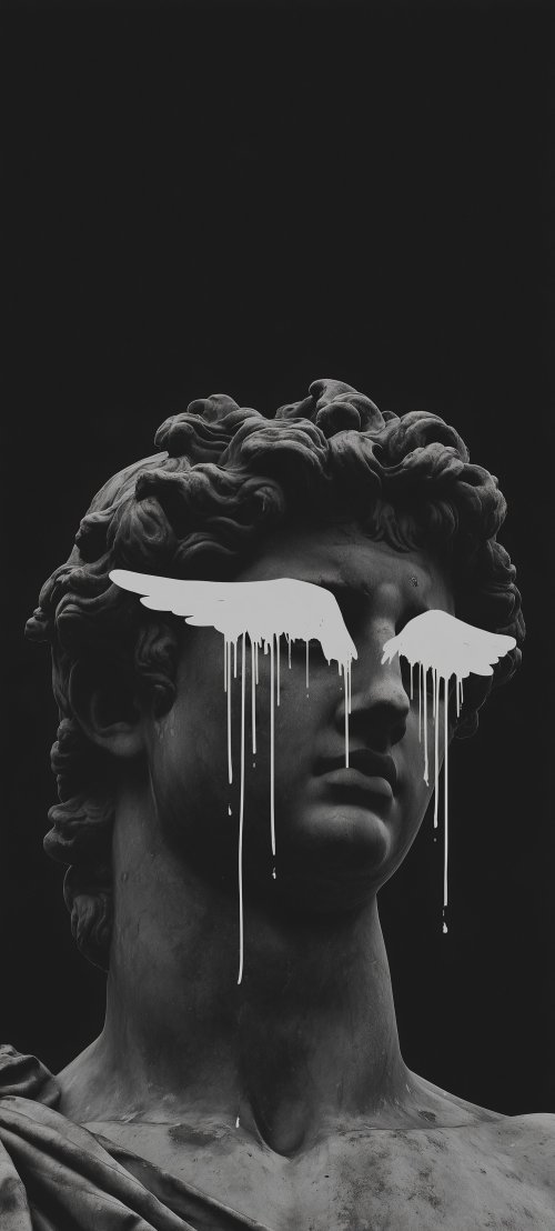Dripping Winged Statue Art - Related OpersCraft wallpaper