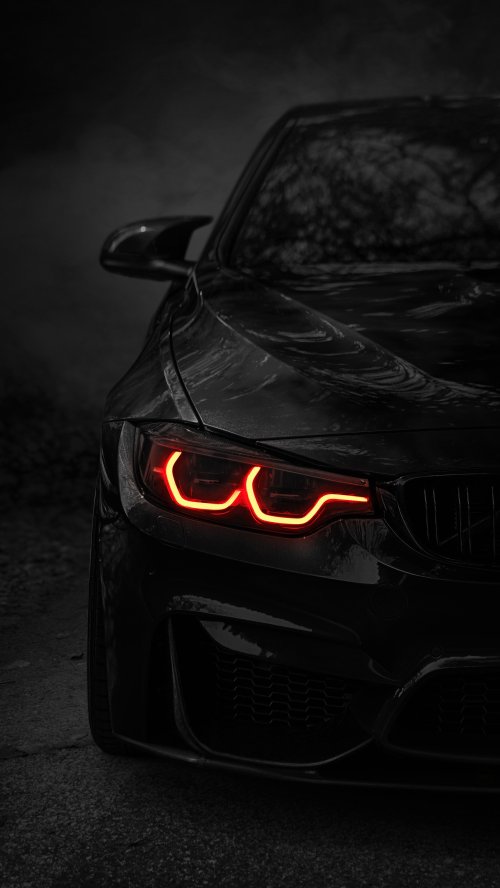 Glowing BMW Red Headlights - bmw Wallpaper