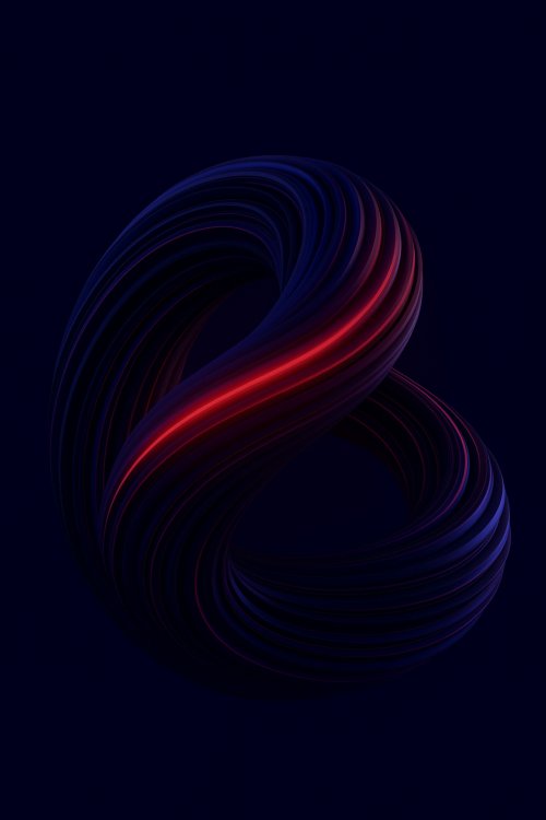 Abstract Red Neon Loop - Related StockWalls wallpaper