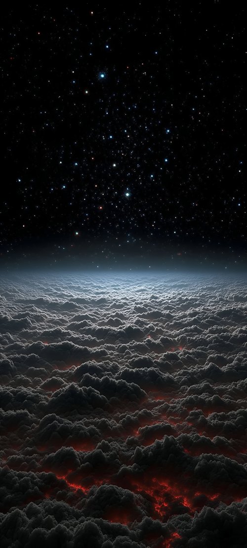 Glowing Night Sky Clouds - Related OpersCraft wallpaper