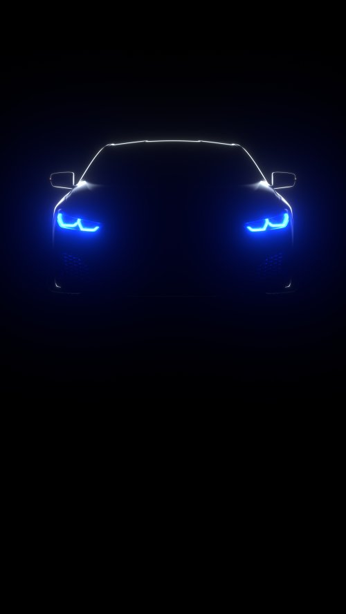 Neon Blue Audi Silhouette - Related OpersCraft wallpaper