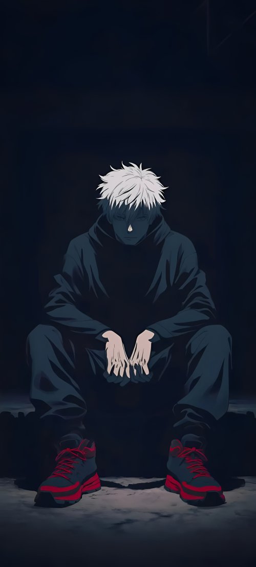 Satoru Gojo Dark Mood - jujutsu kaisen Wallpaper