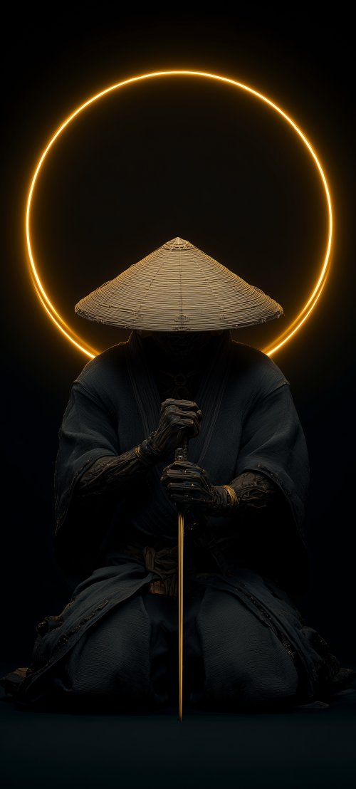 Golden Halo Samurai Warrior - Related StockWalls wallpaper