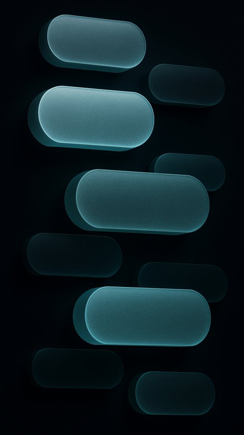 Floating Neon Capsule Shapes - Related OpersCraft wallpaper
