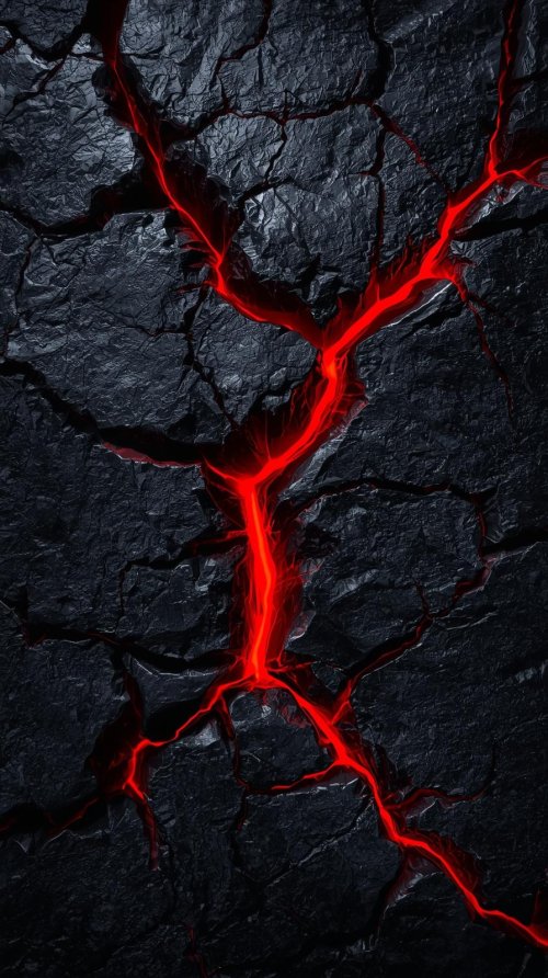 Glowing Red Lava Cracks - Related Tablet wallpaper