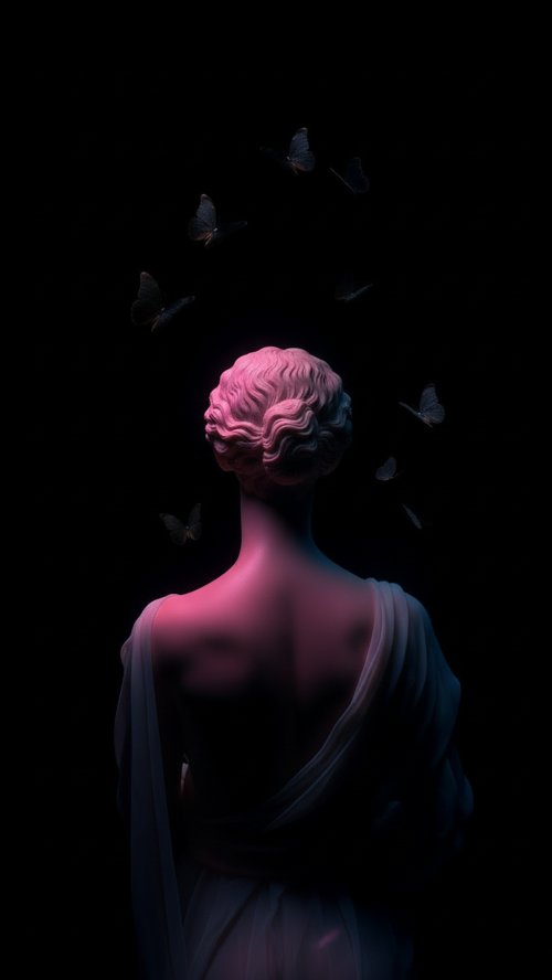 Statue with Floating Butterflies - Related OpersCraft wallpaper