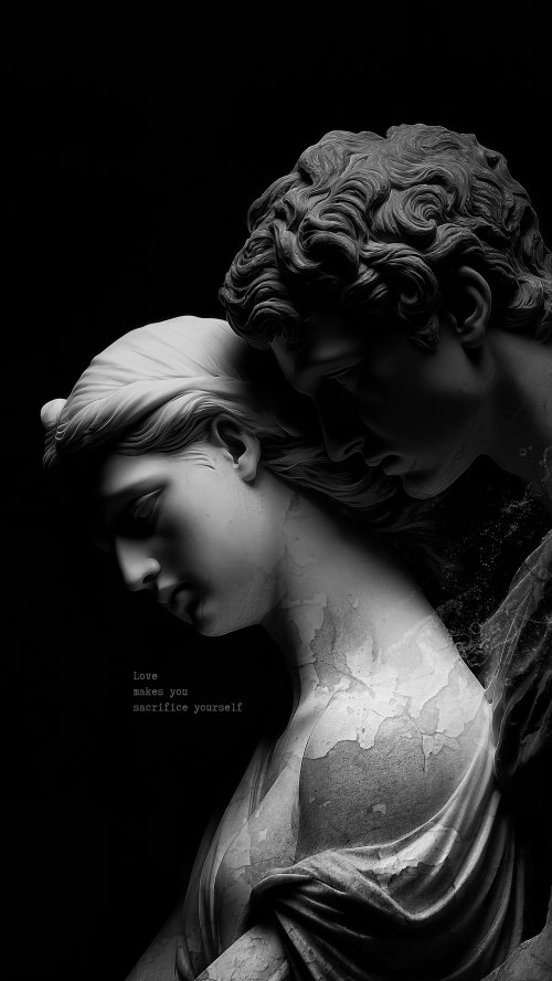 Classical Love Statue Art - sculpture Wallpaper
