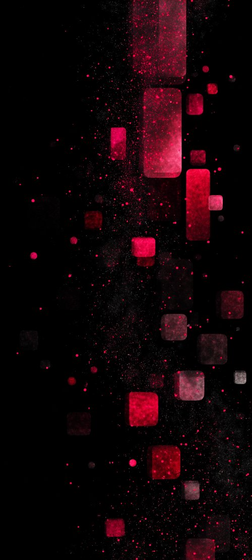 Red Neon Floating Squares - Related StockWalls wallpaper