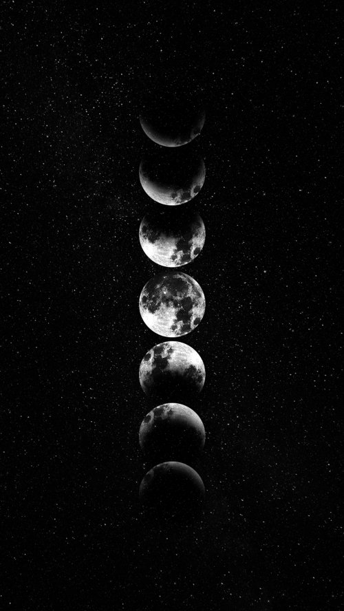 Minimalist Moon Phase Cycle - Related StockWalls wallpaper