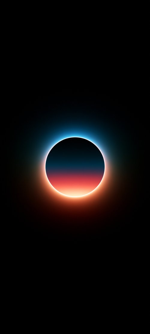 Glowing Neon Eclipse Wallpaper - Related Darkify wallpaper
