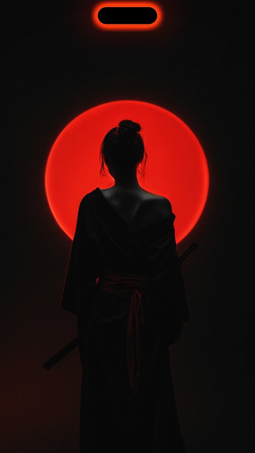 Red Moon Samurai Silhouette - Related OpersCraft wallpaper