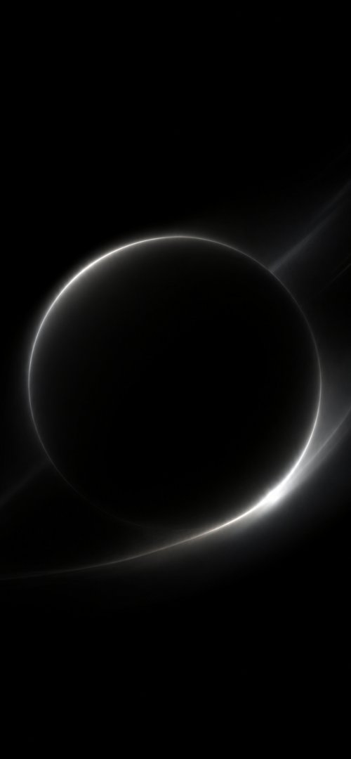 Minimalist Black Eclipse Wallpaper