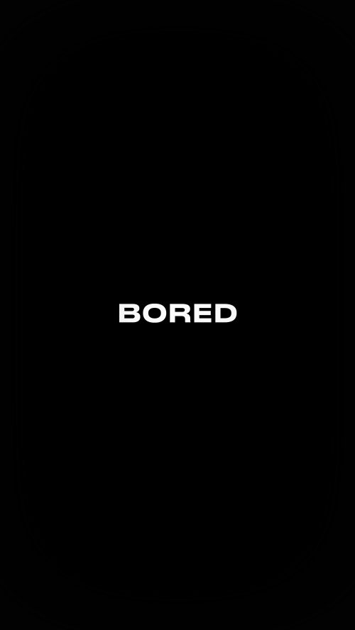 Bored Minimalist Text Wallpaper - Related OpersCraft wallpaper