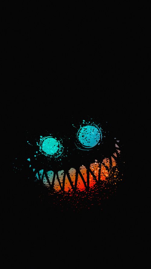 Neon Splatter Grin Wallpaper - Related Tablet wallpaper