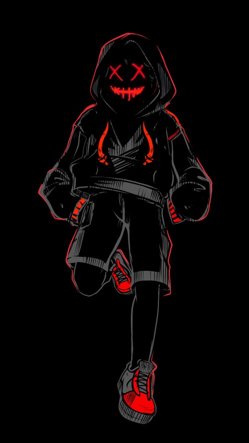 Glowing Red Neon Hoodie - Related OpersCraft wallpaper