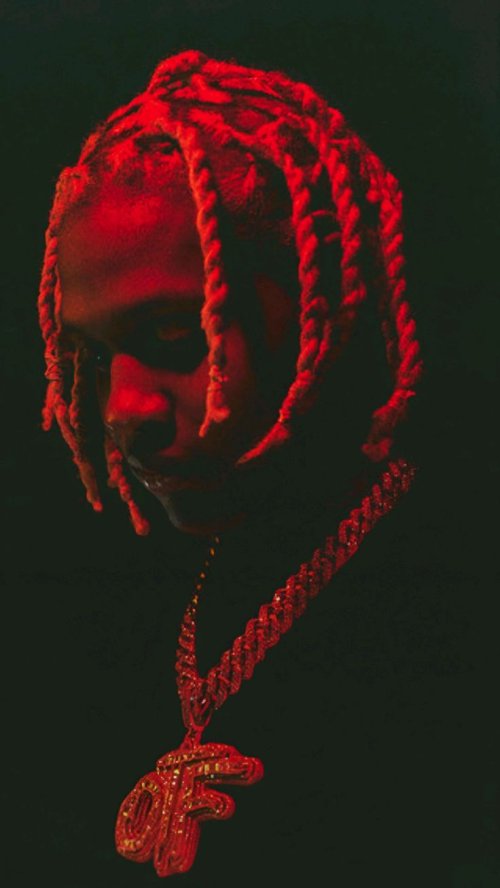 Red Neon Rapper Portrait - rapper Wallpaper