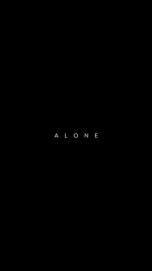 Minimal Alone Text Wallpaper - Related StockWalls wallpaper