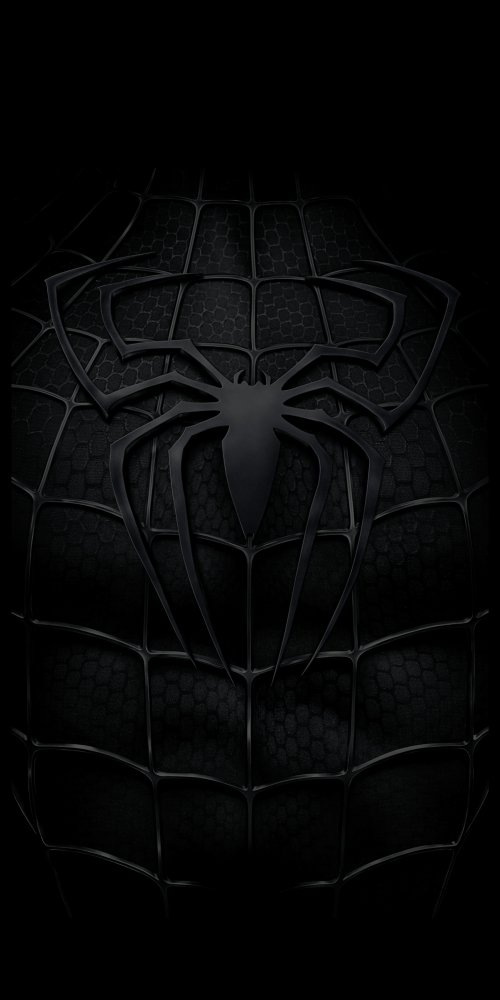 Black Suit Spider-Man Emblem - Related Darkify wallpaper