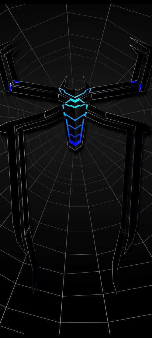 Neon Blue Spider-Man Logo - Related StockWalls wallpaper