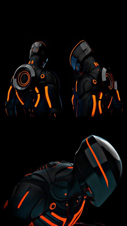 Neon Cyberpunk Robotic Armor - Related OpersCraft wallpaper