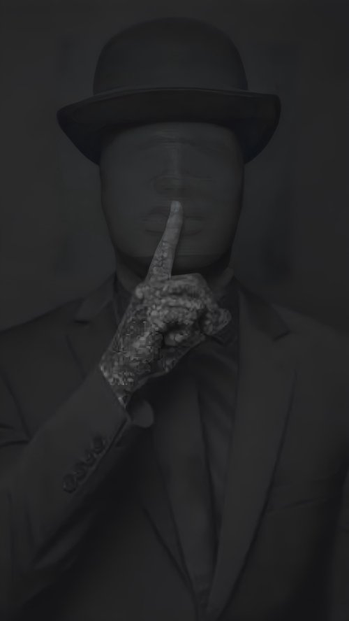 Mysterious Man Hush - dark Wallpaper