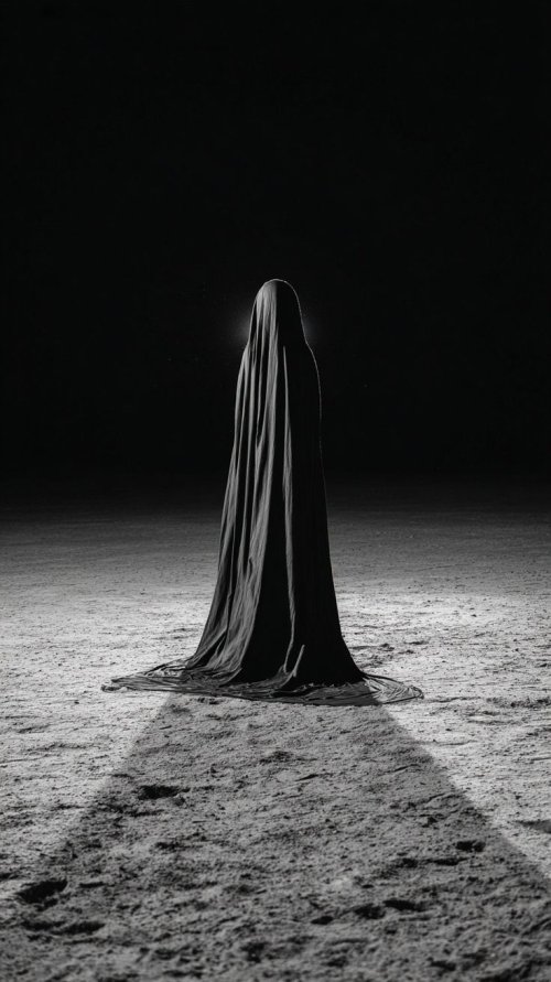 Mysterious Cloaked Figure - dark Wallpaper