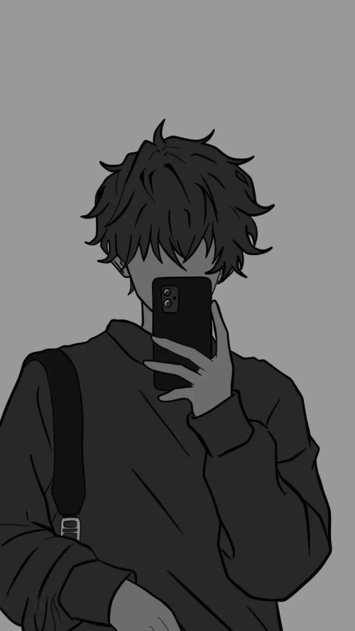 Anime Boy Mirror Selfie - anime Wallpaper