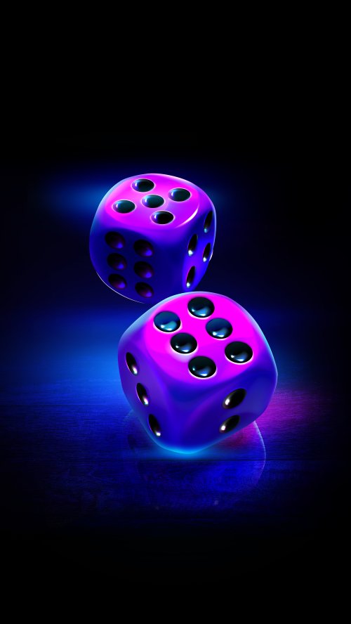 Neon Glowing Dice - Related OpersCraft wallpaper