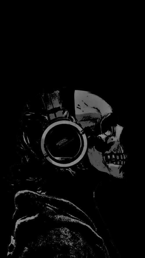 Skull Listening To Music - Related OpersCraft wallpaper