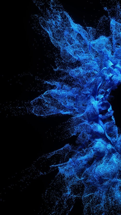 Blue Particle Cloud - Related StockWalls wallpaper