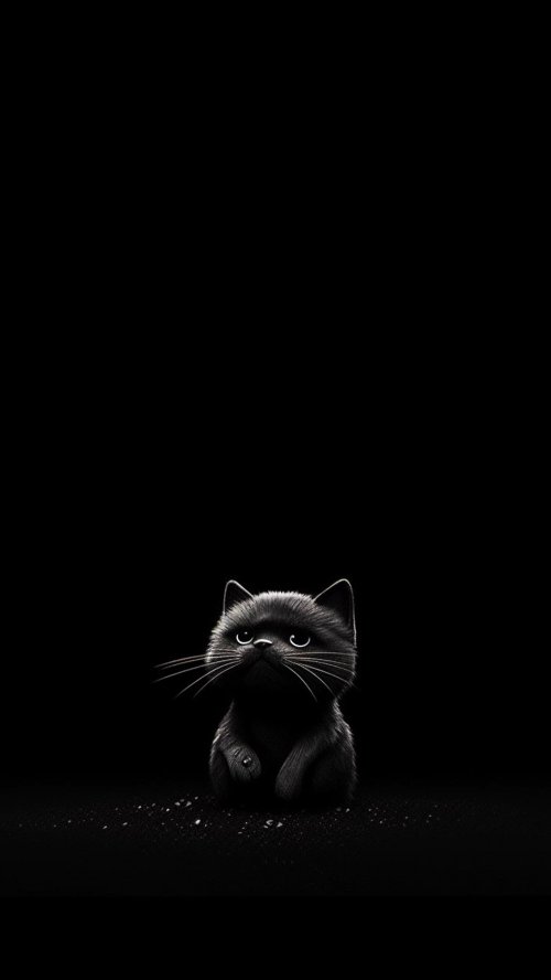 Cute Black Kitten - Related OpersCraft wallpaper