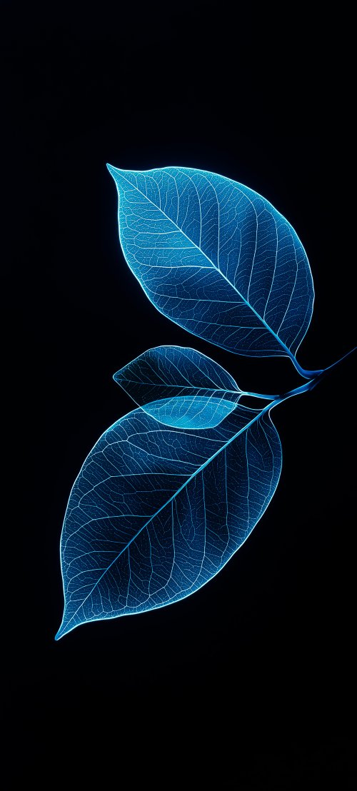 Glowing Blue Leaf Veins - Related OpersCraft wallpaper