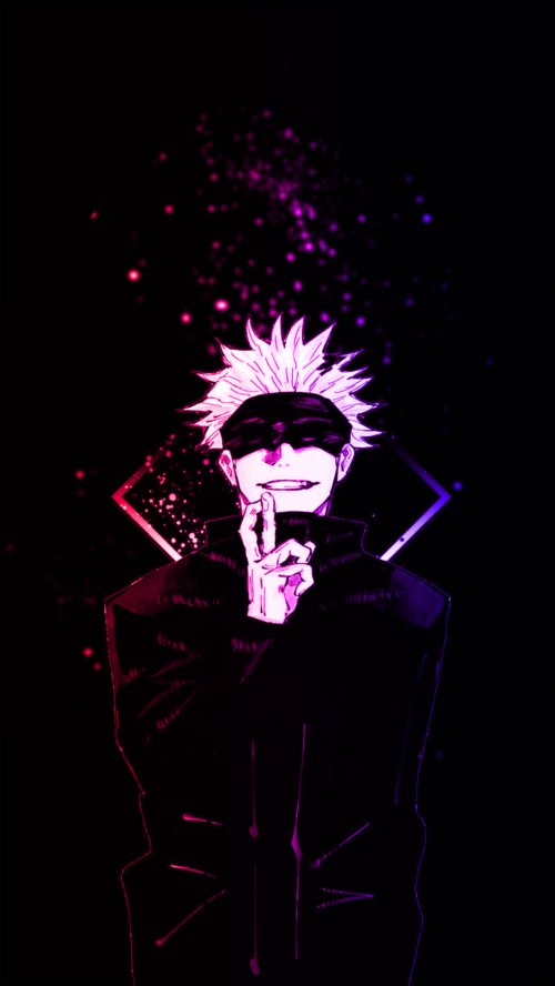 Gojo Satoru Neon Art - jujutsu kaisen Wallpaper