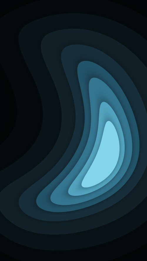 Layered Blue Abstract