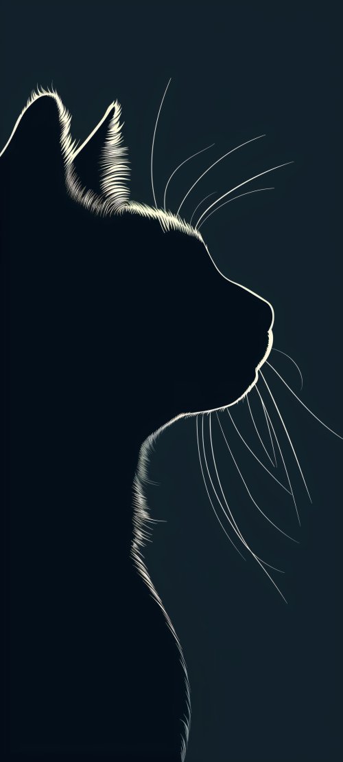 Minimalist Cat Silhouette - Related OpersCraft wallpaper