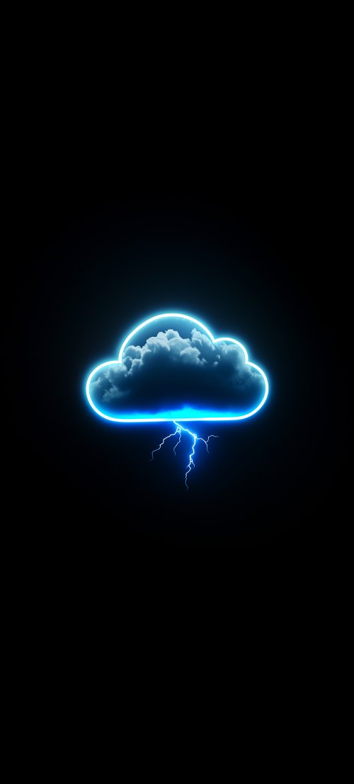 Neon Cloud Lightning - Related OpersCraft wallpaper
