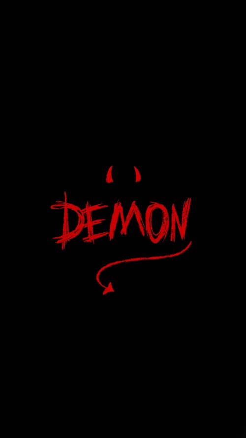 Red Demon Text - quotes Wallpaper